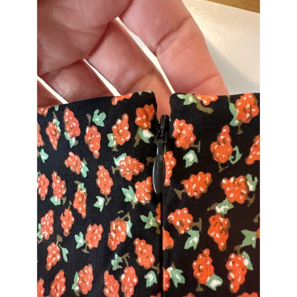 Anthropologie NWT Cecily Sweetheart Fit & Flare Raspberry Midi Dress XL - Picture 7 of 11